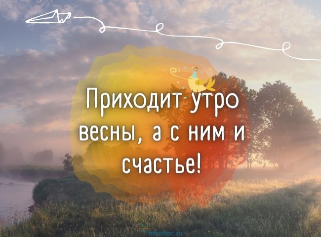 25 весенних открыток с добрым утром