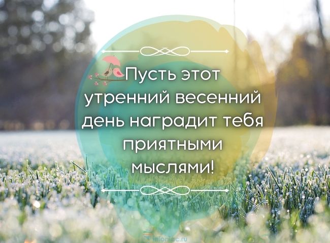 25 весенних открыток с добрым утром