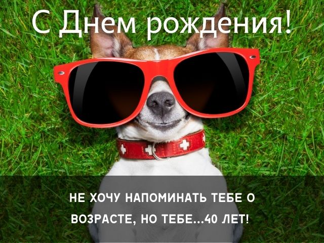 100 красивых и забавных поздравлений с 40-летием своими словами
