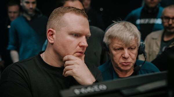 Продюсеры показали состарившегося Хориняка на съемках "Последнего богатыря"