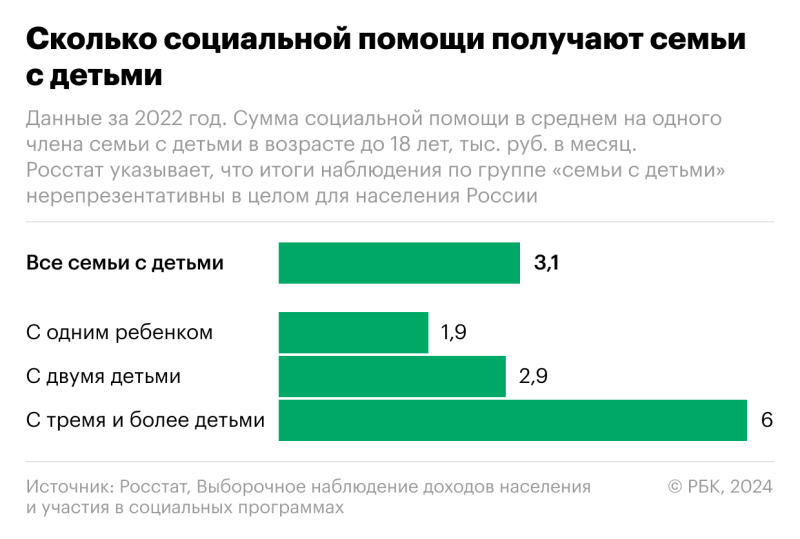 Из чего складывается доход обычной семьи в России. Инфографика